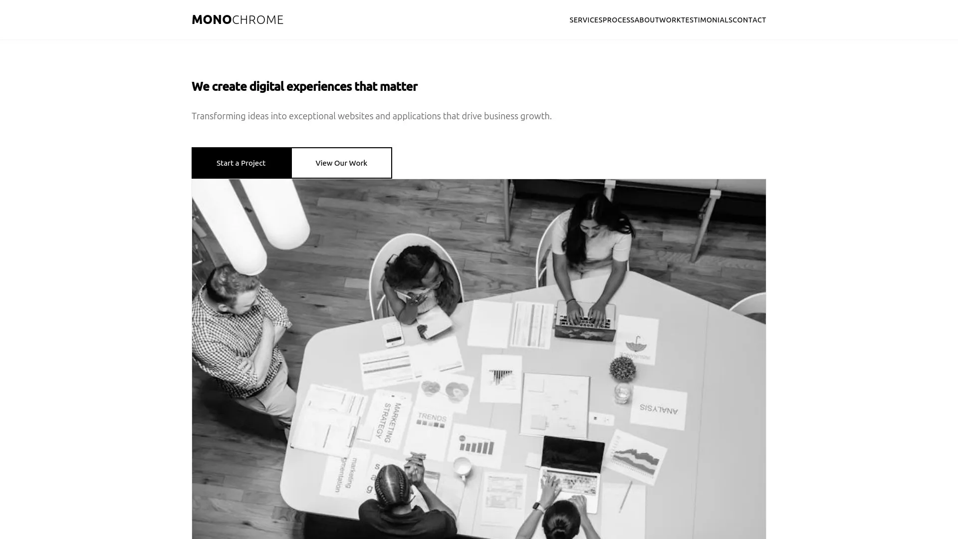 Minimalist design portfolio website created by QuietRise web design agency, South Africa